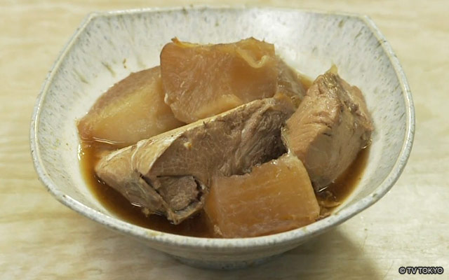 三品定食ぶり大根